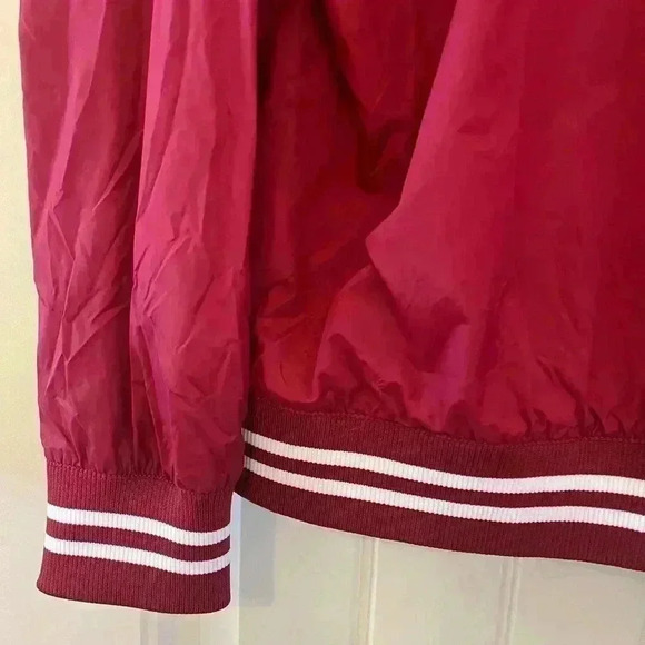 H&M Bomber Jacket light, men’s size Medium red and white new without tags - Picture 6 of 10